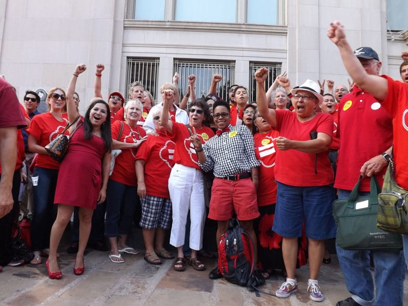 PHOTOS: LGBT San Antonians celebrate anti-bias law’s passage