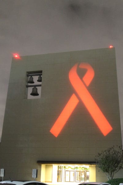 CoH displays a gezunte AIDS ribbon for World AIDS Day