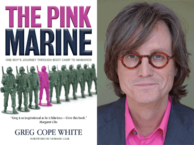 Gay author and former Dallasite Greg Cope White signs book about life in the Marines