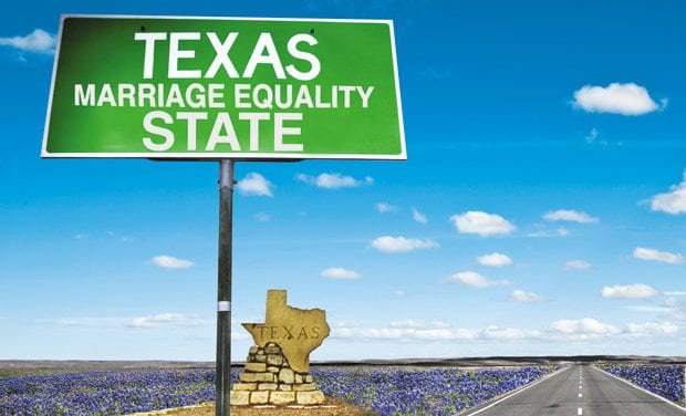 Getting a marriage license, and married, in Texas