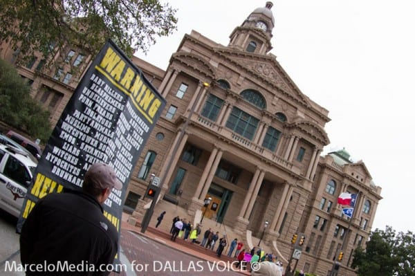 Anti-gay preacher arrested at Tarrant Pride awaits trial date, can’t leave area
