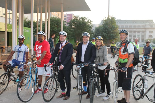 Biking to City Hall with the City Council
