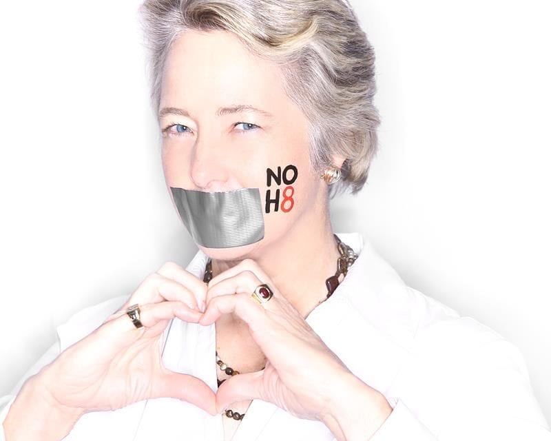 PIC OF THE DAY: Houston Mayor Annise Parker joins NOH8 campaign