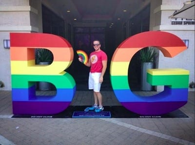 Rainbow-themed entry among finalists for best photo taken in B-G letters