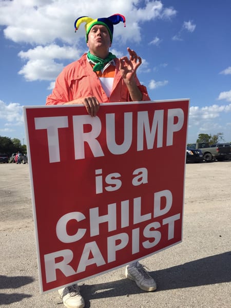 Travis County Republican Party chair protests Trump