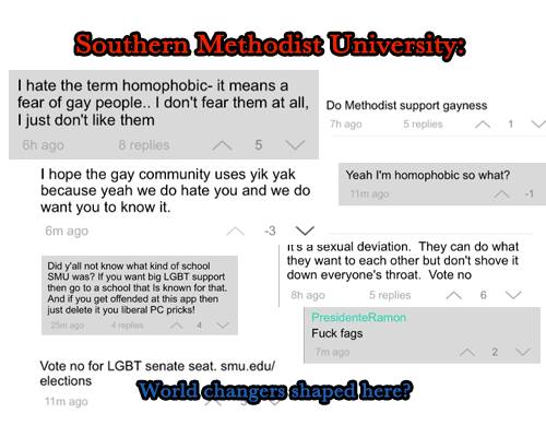 SMU students vote down LGBT Senate seat, post anti-gay rants