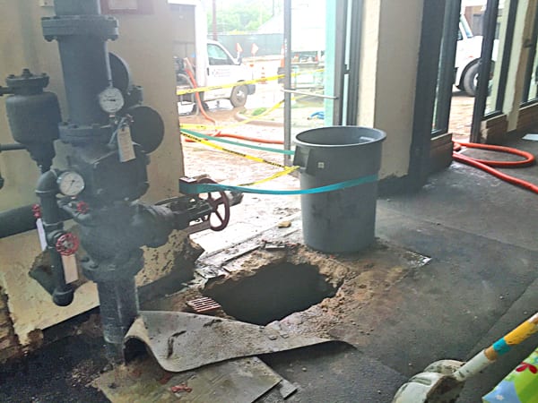 Water main break damages UPS Store, Walgreens on Cedar Springs
