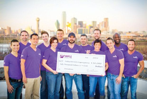 Purple Foundation Donation • 01-31-14
