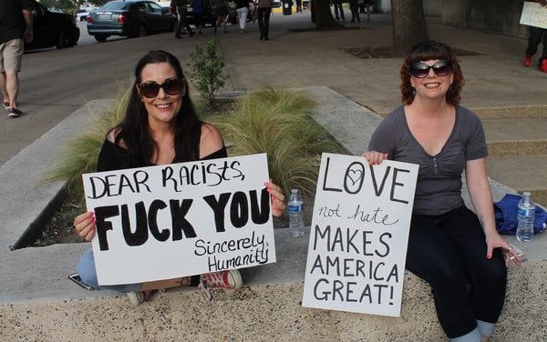 Thousands in Dallas protest Nazis