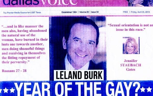 Anti-gay flier targeted Leland Burk on Election Day — did it make a difference?