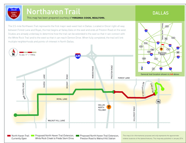 Northaven Trail to connect to DART and other trails