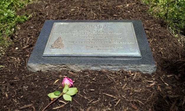 PHOTOS: Alan Ross AIDS Memorial rededicated in Lee Park
