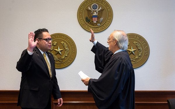 Narvaez sworn in for 6 year term on Dallas County Schools Board