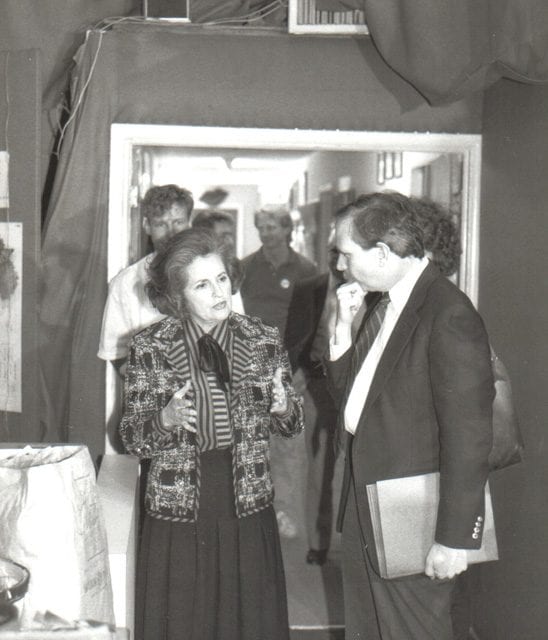 Memory Monday: Mayor Annette Strauss visits the AIDS Resource Center