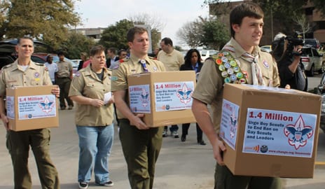 BREAKING: Gay Scouts, leaders deliver petitions