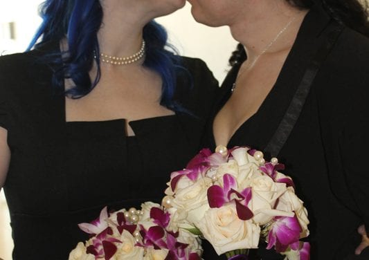 Two lesbian couples — each with a trans partner — marry in Dallas courtroom