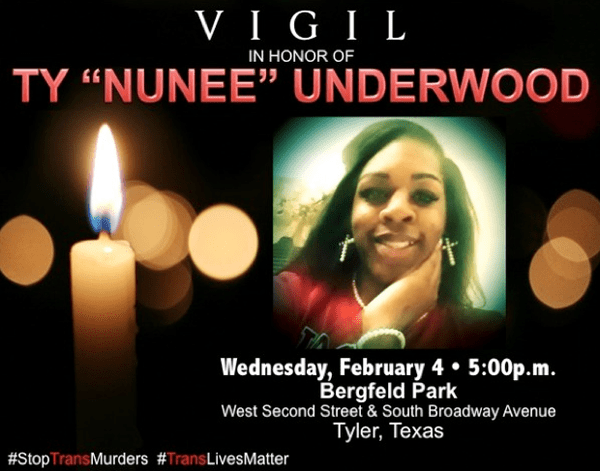 Vigil set in Tyler for murdered trans woman