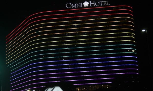 Downtown lights up for Pride month and AT&T makes a major donation