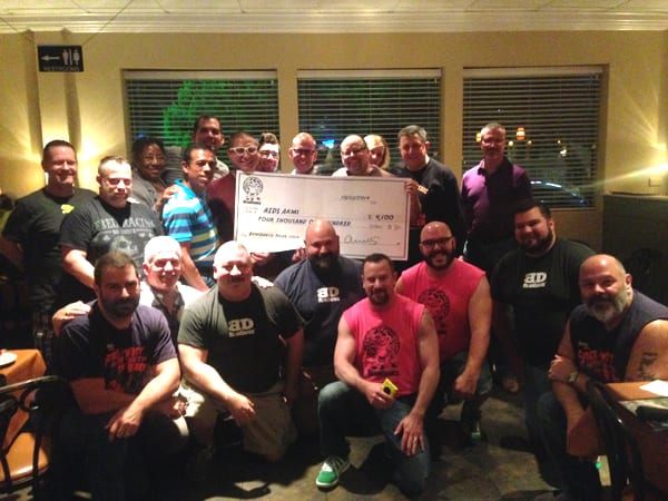 BearDance presents check to AIDS Arms