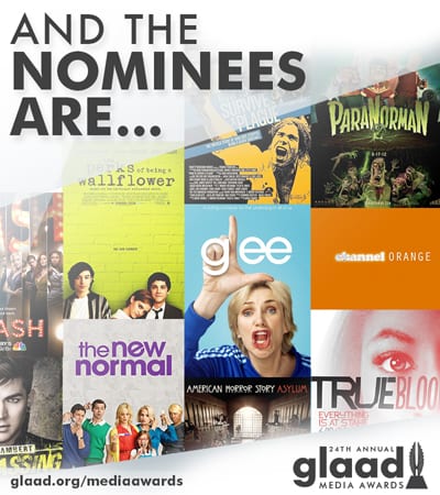GLAAD announces nominees for 24th annual media awards