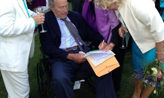 Former President George H.W. Bush, wife attend same-sex wedding in Maine