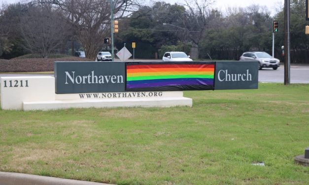 Northaven Church rainbow sign vandalized