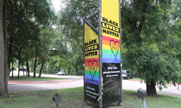 Black Lives Matter/Pride banner slashed again