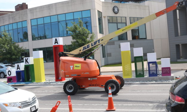 Second Oak Lawn sign is being installed