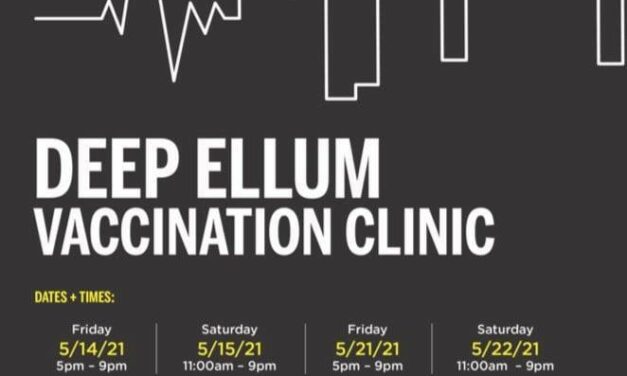 Pop up vaccine clinic in Deep Ellum