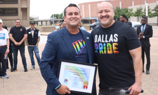 PHOTOS: Flag raising at Dallas City Hall