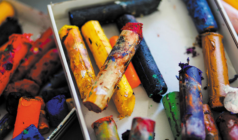 You can still color with broken crayons