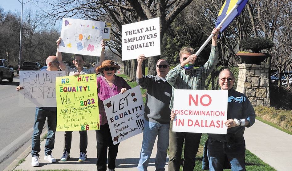 Protesting bigotry at the Arboretum
