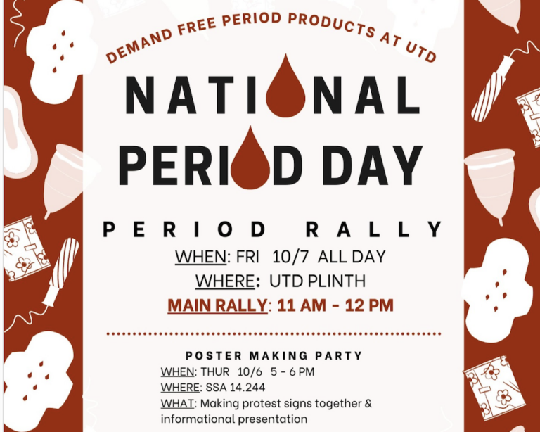 UTD rally planned for National Period Day Dallas Voice