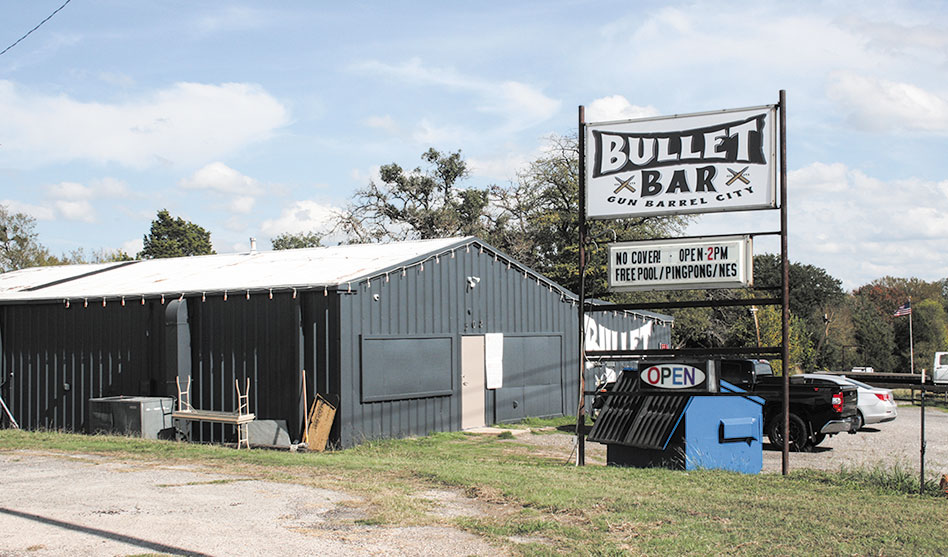 A Bullet Bar for Gun Barrel City, get it?