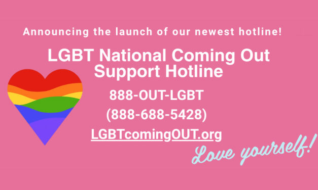 LGBTQ Coming Out hotline launching today