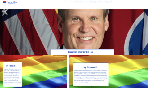 Activist snags Tennessee governor’s website domain and is using it well