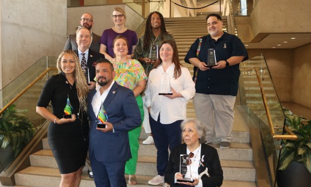 Pride awards given at city hall reception