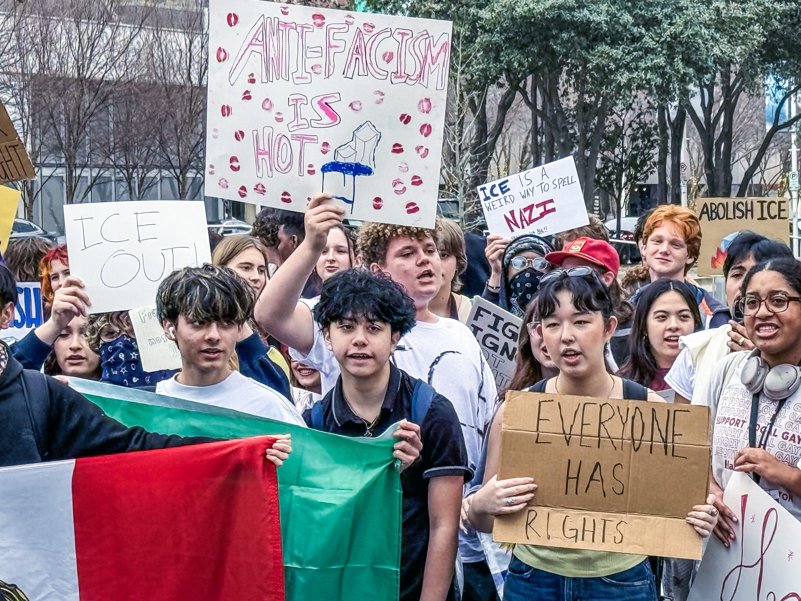 Students stage walk-out to protest ICE