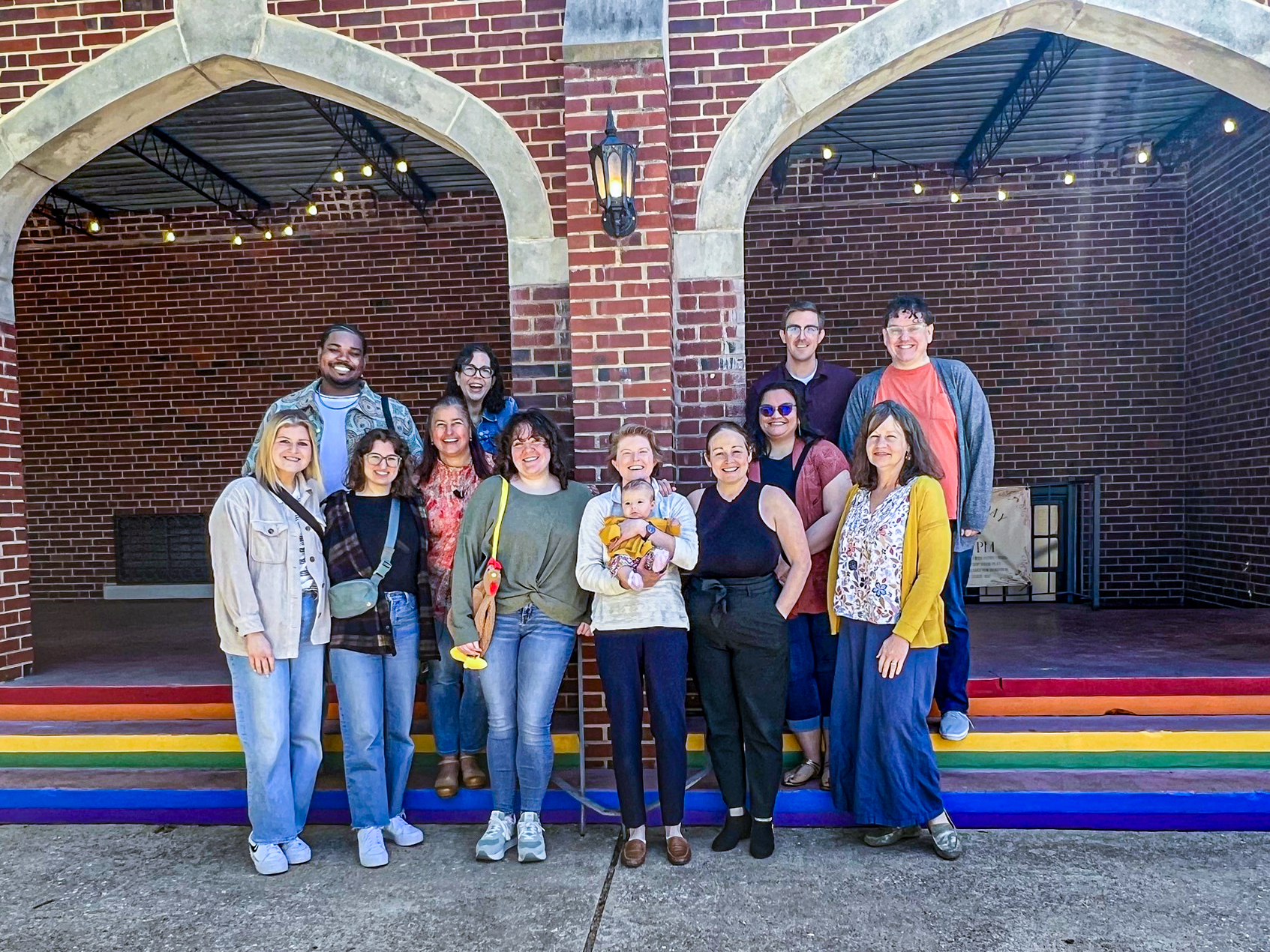 Crown Heights UMC in Oklahoma City paints steps as a message of welcome
